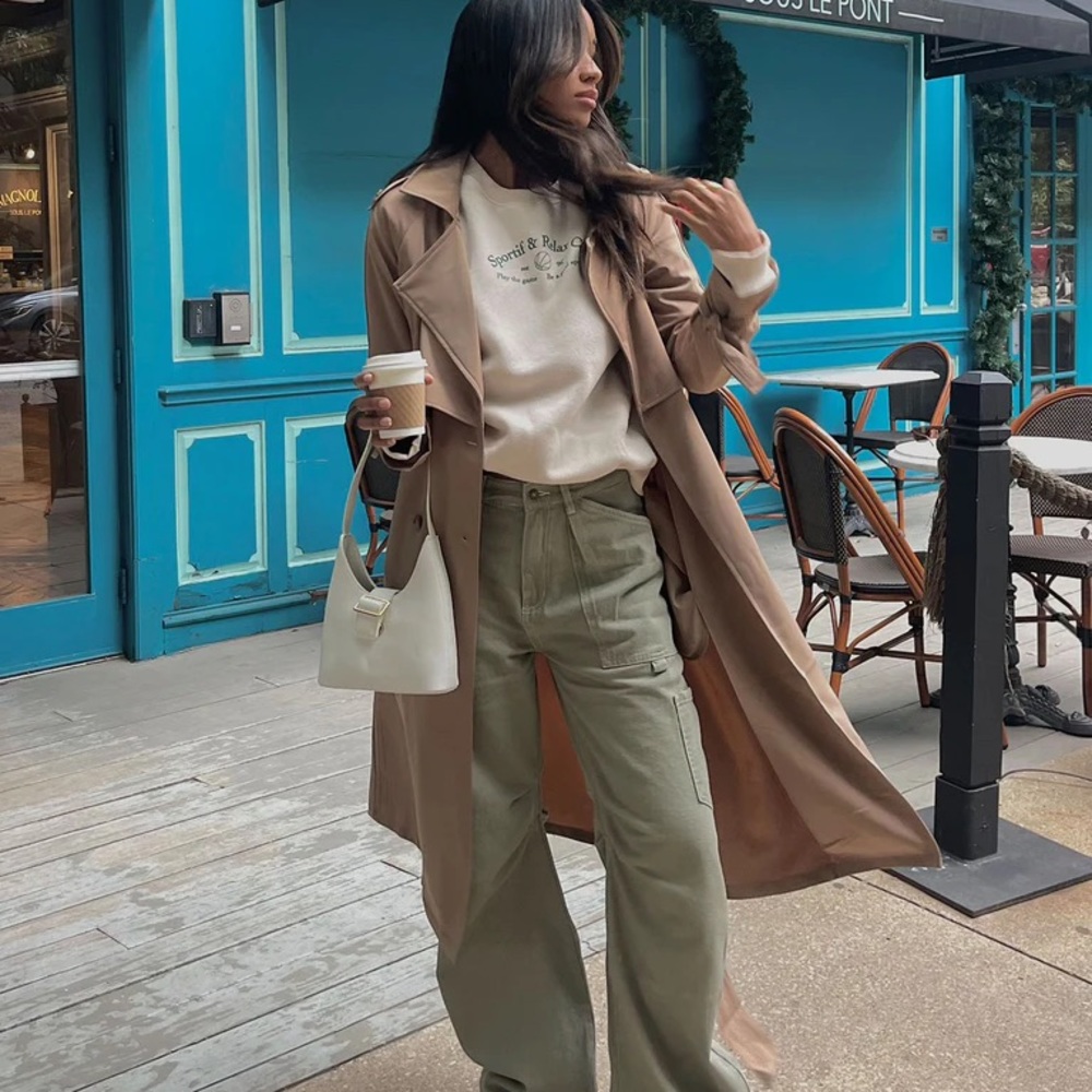 Princess Polly Brown Trench Coat